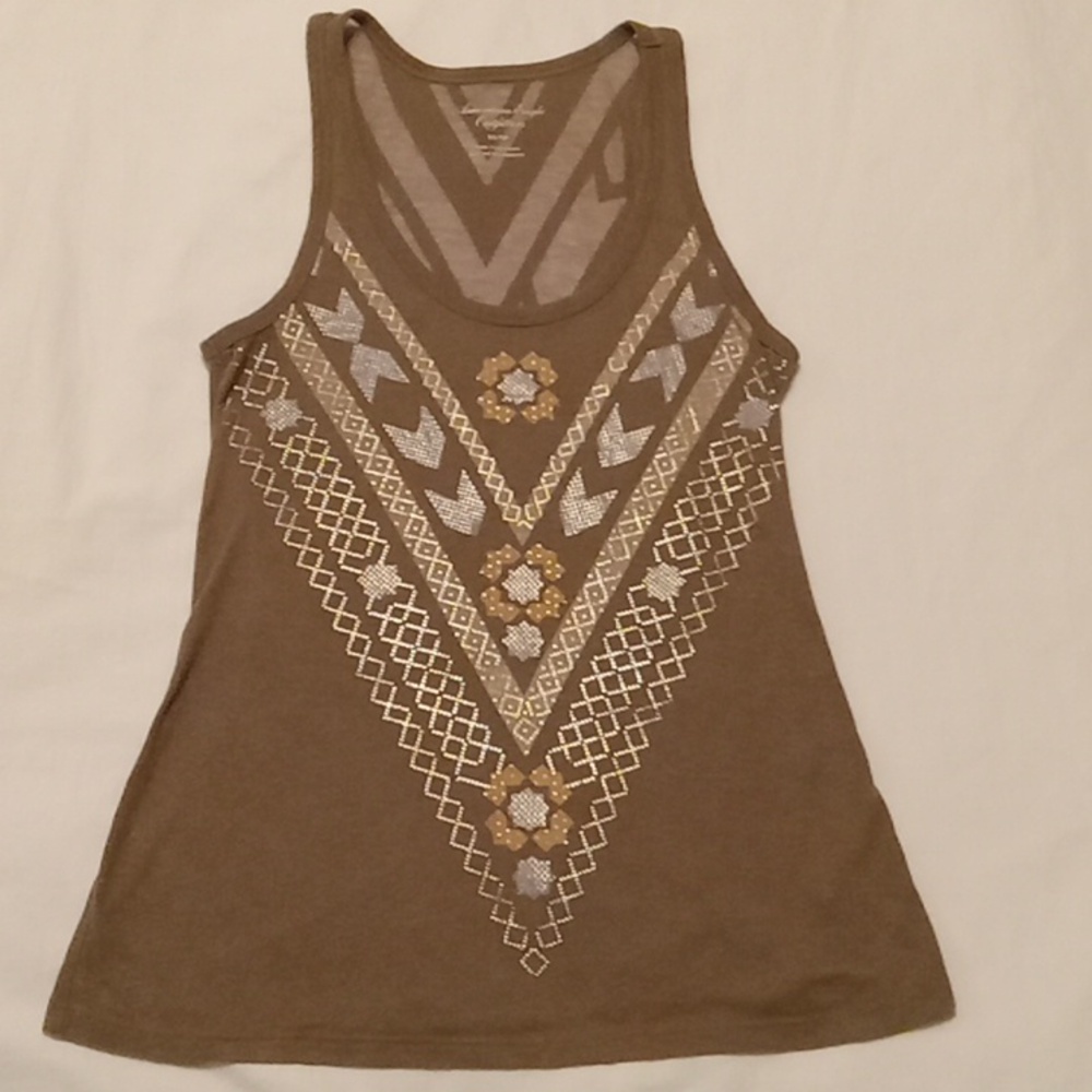 American Eagle Outfitters metallic detail tank top sz. XS